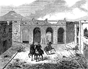 Algernon Prints: Sketches at Cartagena after the Siege: inside Madrid Gate, 1874. Creator: Unknown