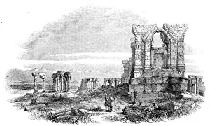 Granite Prints: Sketches in Cashmere - Ruins of Ancient Temple, near Islambad, 1857. Creator: Unknown
