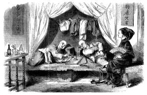Plaits Prints: Sketches from China - Chinese Opium-smokers, 1858. Creator: Unknown