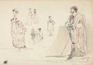And Watercolour Prints: Sketches of Figures, 1869. Creator: Alphonse Marie Adolphe de Neuville (French, 1835-1885)
