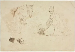Sketches: Figures and Animals. Creator: Thomas Gainsborough (British, 1727-1788)