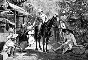 Tropical Prints: Sketches in Formosa: halt on the road, 1890. Creator: Unknown