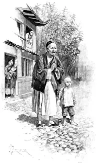 Formosa Prints: Sketches in Formosa: welcome by an old Chinese friend, 1890. Creator: Unknown