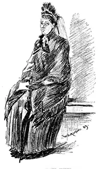 Information Prints: Sketches at the General Register Office, Somerset House: The Widow's Pension, 1890