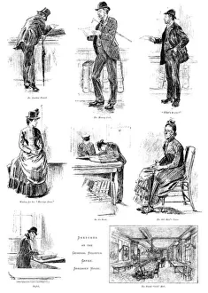 Information Prints: Sketches at the General Register Office, Somerset House, 1890. Creator: Unknown