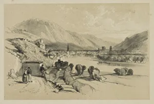 1798 1863 Prints: Sketches at Home and Abroad: General View of Trento, 1834. Creator: James Duffield Harding