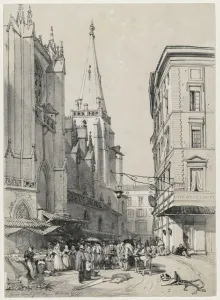 1798 1863 Prints: Sketches at Home and Abroad: Lyons Church of St. Hezier, October 1832, 1832. Creator