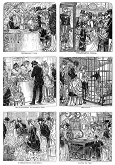 Mechanisation Prints: Sketches in the International Exhibition, 1871. Creator: Unknown