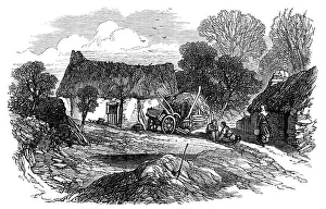 Irish Republic Prints: Sketches from Ireland: cabin at Clonfad, Westmeath, 1870. Creator: Unknown