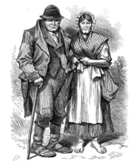 Irish Republic Prints: Sketches from Ireland: inhabitants of a bog village