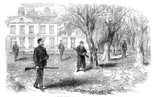 Irish Republic Prints: Sketches from Ireland: a Meath country gentleman walking in his park