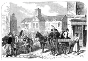 Sketches from Ireland: a Westmeath gentleman farmer attending Mullingar Market, 1870. Creator: Unknown