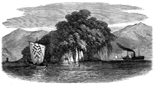 Paddle Steamers Prints: Sketches in Japan: the Pappenberg, or Island of Takaboko, 1873. Creator: Unknown