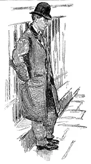 Londoners Prints: Sketches of London Cabs and Cabmen: waiting for a job, 1890. Creator: Unknown