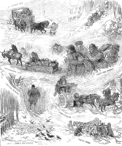 Corvus Frugilegus Prints: Sketches in London and the suburbs during the snowstorm