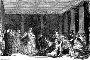 Slaughtering Prints: Sketches at the Lyceum: 'The Cup' the Death of Synorix