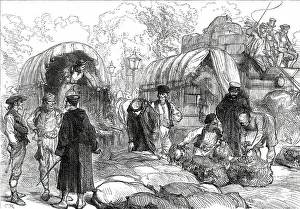 Duty Prints: Sketches in Madrid: the Octroi at the entrance to Madrid