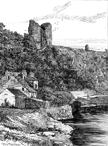 Macquoid Prints: Sketches in Nidderdale, Yorkshire: Knaresborough Castle, 1883. Creator: Unknown