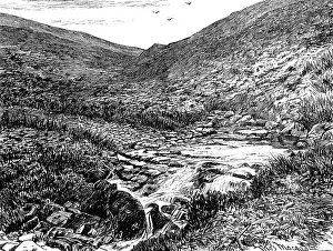 Macquoid Prints: Sketches in Nidderdale, Yorkshire: near Goydon Pot Hole, 1883. Creator: Unknown
