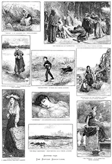 Paintings Prints: Sketches from the Picture Exhibitions, 1890. Creator: Unknown