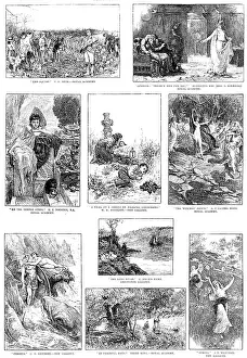 Paintings Prints: Sketches from the Picture Exhibitions, 1890. Creator: Unknown
