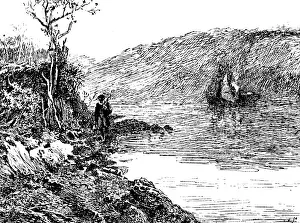 Charles Napier Prints: Sketches from the Picture Exhibitions: 'The Lone River'