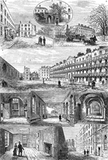 Living Conditions Prints: Sketches of the Queen's Bench Prison, 1880. Creator: Unknown