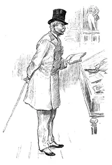 Retired Prints: Sketches at the Royal Military Exhibition: a retired officer, 1890. Creator: Unknown