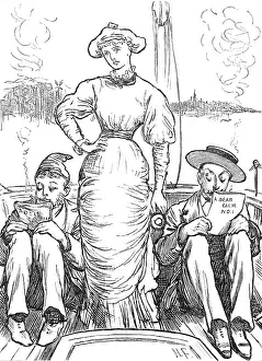Harry Furniss Prints: Sketches at the Ryde Regatta: A Dead Calm, 1881. Creator: Joseph Swain