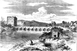 Fishing Rods Prints: Sketches in Spain: the Old Bridge, Cordova, 1873. Creator: Unknown
