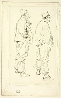 Marks Henry Stacey Prints: Two Sketches of Standing Laborer, n. d. Creator: Henry Stacy Marks