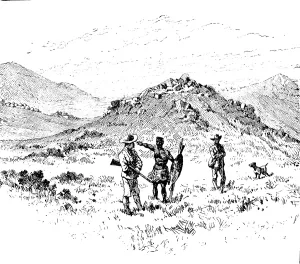Front Page News Prints: Sketches from Swaziland: 'Execution Koppie' (hill on which criminals are put to death)