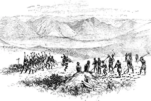 Front Page News Prints: Sketches from Swaziland: hoeing the King's Fields, 1890. Creator: Unknown