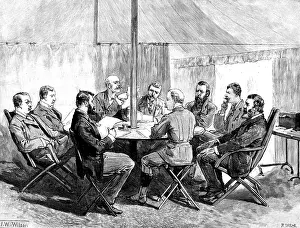 Front Page News Prints: Sketches From Swaziland: Meeting of the British and Transvaal Commissioners with Swazi Chiefs