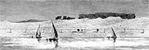 Dhow Prints: Sketches of Upper Egypt: telegraph in the desert