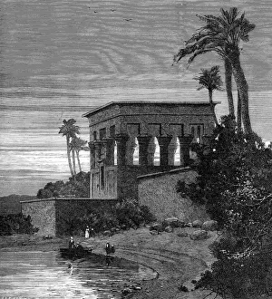 Temples Prints: Sketches on the Upper Nile: Philae, 1883. Creator: Unknown