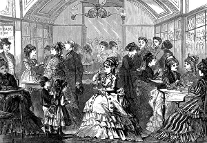 Sketches in Vienna: a fashionable Conditorei, 1873. Creator: Unknown