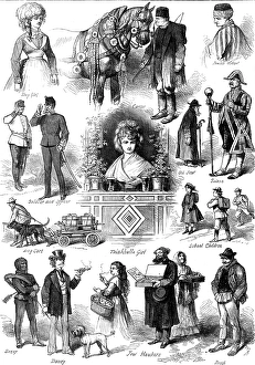 Anti Semitic Prints: Sketches in Vienna: types of Viennese people, 1873. Creator: Unknown