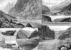 Exploring Prints: Sketches on the Yangtsze River, China, 1890. Creator: Unknown