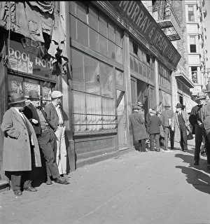 Unemployment Prints: Skid Row, Howard Street, San Francisco, California, 1937. Creator: Dorothea Lange