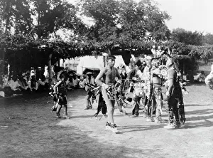 Pawnees Prints: Skidi and Wichita dancers, c1927. Creator: Edward Sheriff Curtis