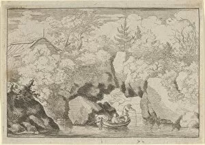 Allart Van Gallery: The Skiff near the Pierced Rock, 17th century. Creator: Allart van Everdingen