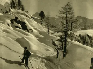 Skiing Holiday Prints: Skiing at Ankogel, Austria, c1935. Creator: Unknown