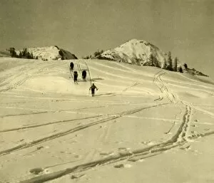 Northern Limestone Alps Gallery: Skiing in the Totes Gebirge mountains, Austria, c1935. Creator: Unknown