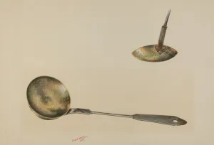 Cooking Utensil Prints: Skimmer, 1938. Creator: Charles Moss