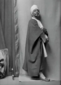 Skinner, Otis, in Kismet, 1912 Apr. 5. Creator: Arnold Genthe. Skinner, Otis, in Kismet, 1912 Apr. 5. Creator: Arnold Genthe
