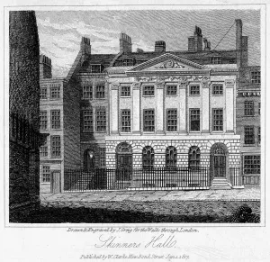Skinners Hall, City of London, 1817. Artist: J Greig