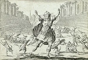 Circus Prints: Skirmish in a Circus, 1621. Creator: Jacques Callot