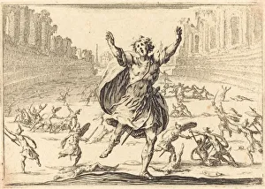Dismay Prints: Skirmish in a Roman Circus, c. 1617. Creator: Jacques Callot
