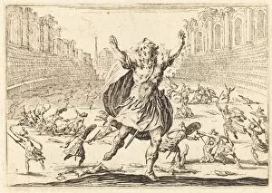 Skirmish in a Roman Circus, c. 1622. Creator: Jacques Callot